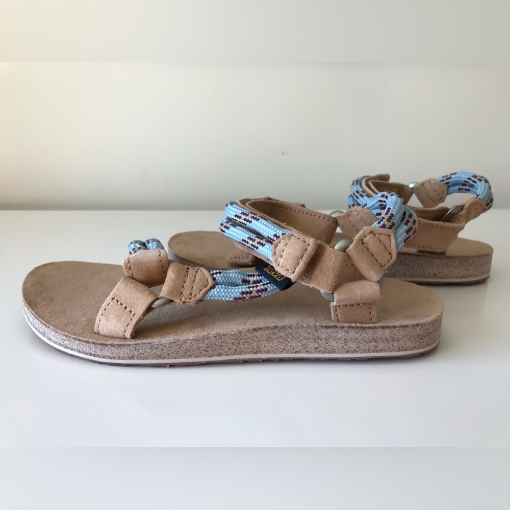 EUC In Box - Teva Original Universal Rope Sandals - Canal Blue - Picture 6 of 8